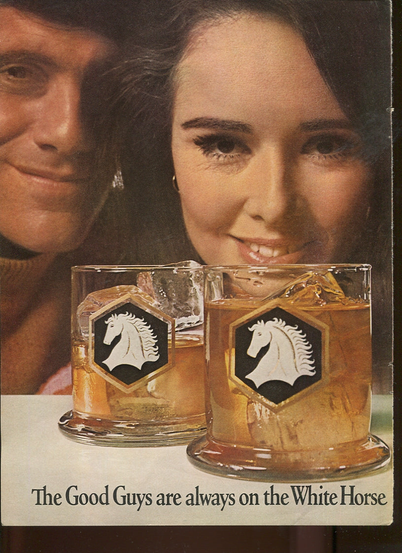 Antique White Horse Whisky Advertisements – Complete 10‑Ad Family Collection (1940s–1970s) – Set #2