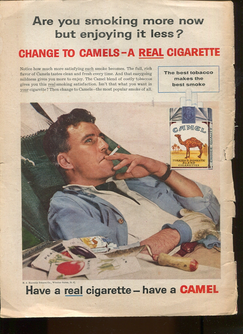 Antique Camel Cigarettes Advertisements – Family Collection (10 Ads, 1930s–1970s) – Lot #2