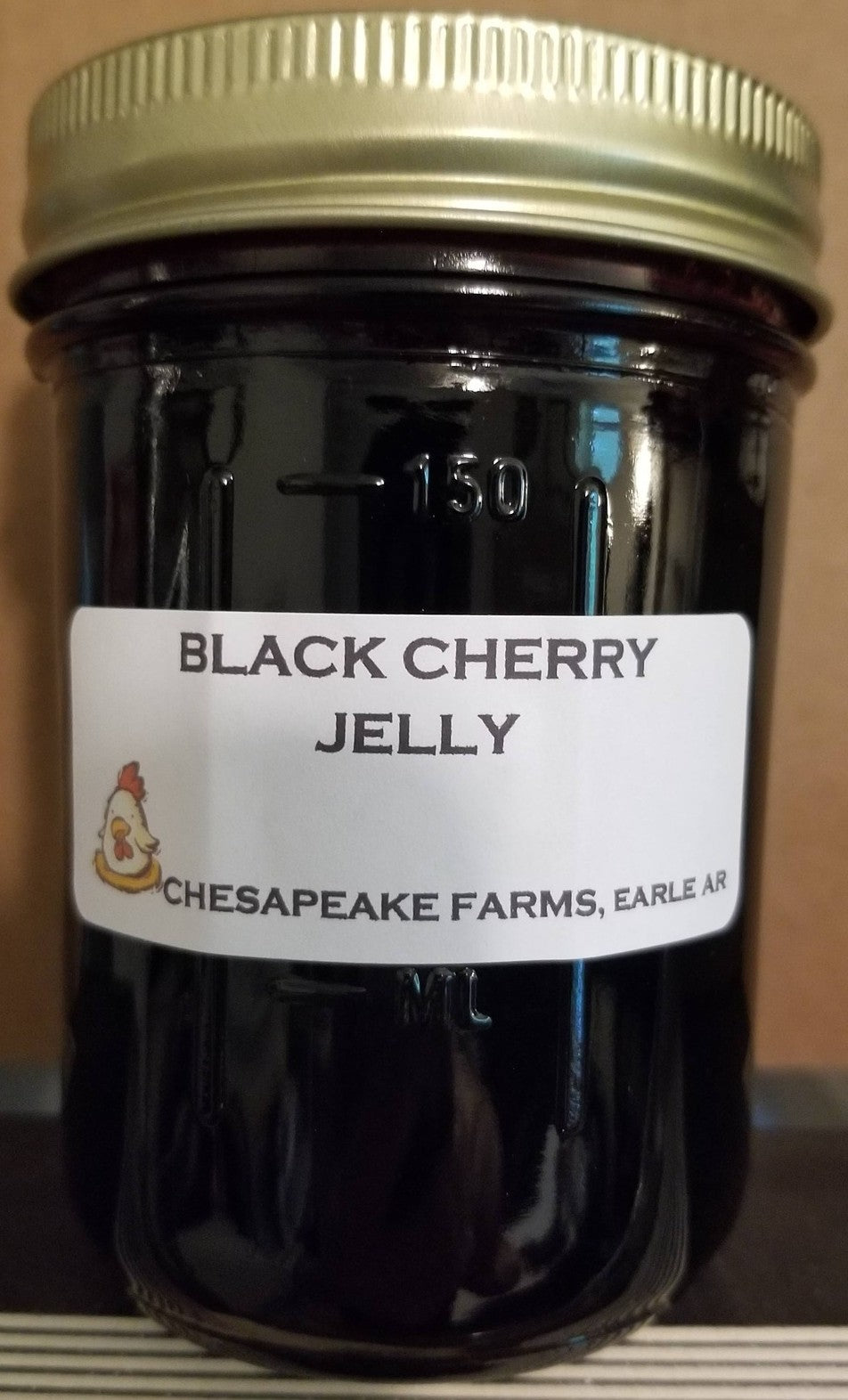 Organic Black Cherry Jelly 8oz – Arkansas Grown | Small Batch | Vegan & Gluten-F