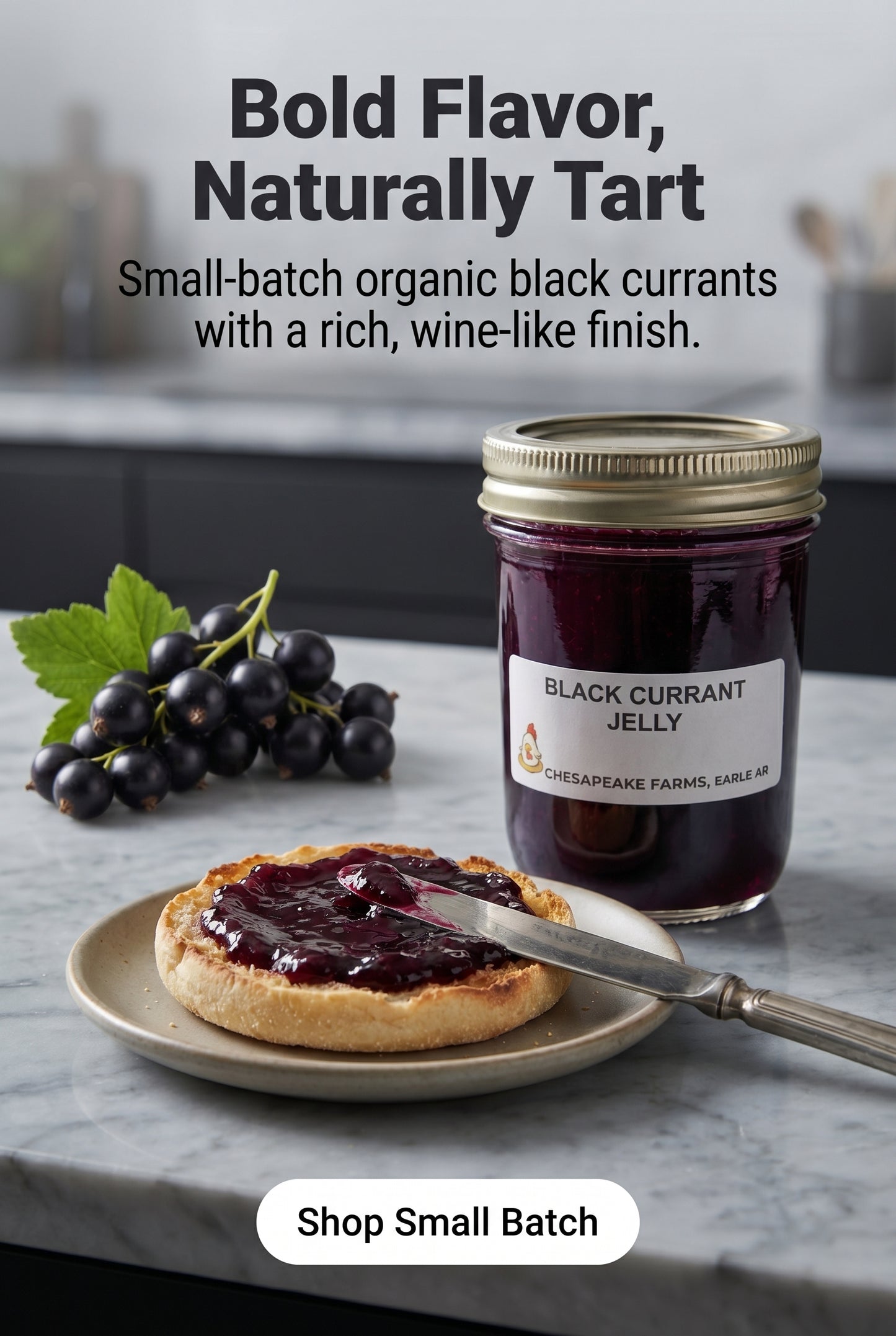 Organic Black Currant Jelly – Deep, Bold, Naturally Tart