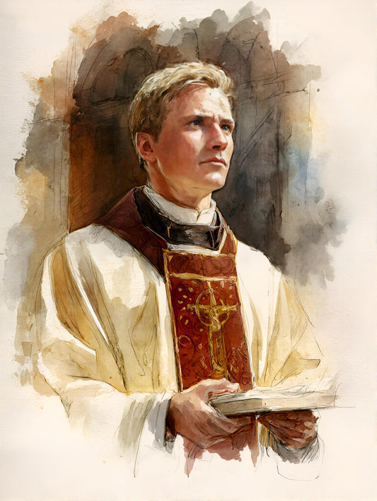 Blessed Jean‑Baptiste Lego - Catholic Christian Saint Religious Portrait Print - Heavy Cardstock - Matte Print