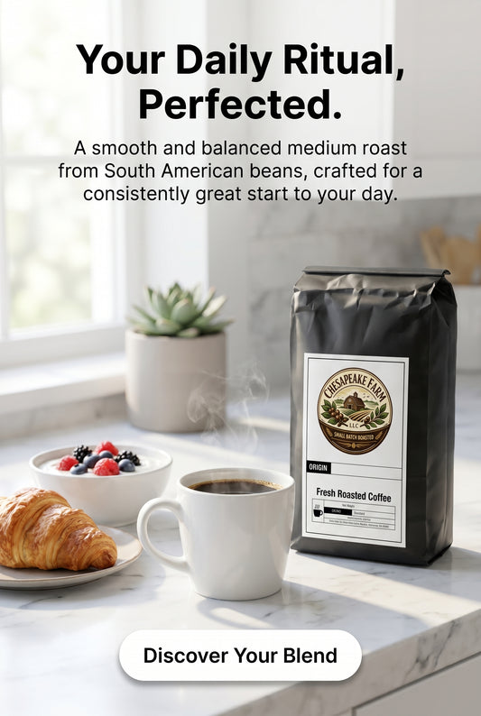 Café Tostado Medio Breakfast Blend de Granos Sudamericanos Suave Equilibrado Taza para el Día a Día