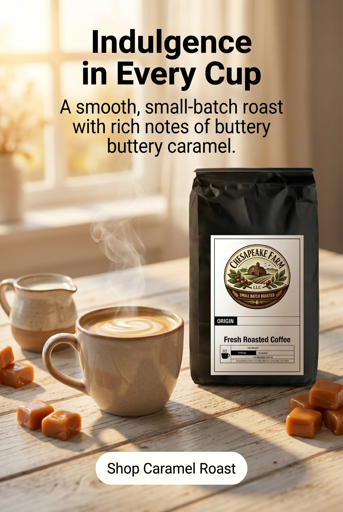Café caramelo – Tueste suave, mantecoso y en lotes pequeños