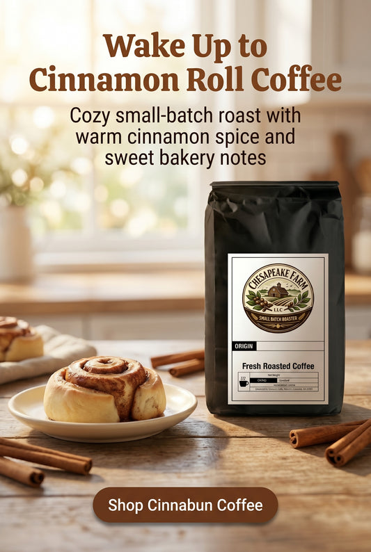 Café Cinnabun – Tostado Artesanal de Rollo de Canela Caliente