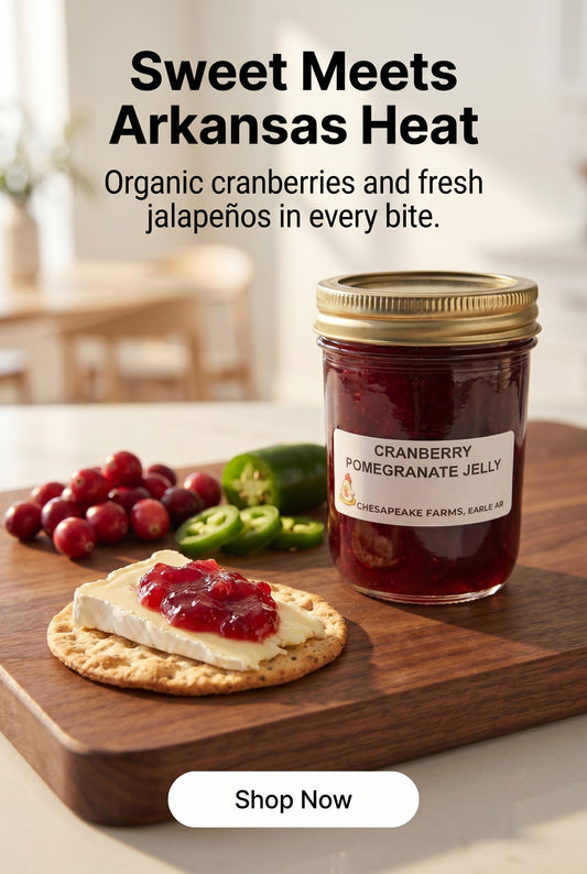 Organic Cranberry Jalapeño Jam – Handmade Arkansas Sweet