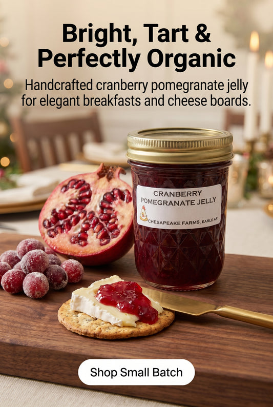 Organic Cranberry Pomegranate Jelly – Bright & Tart