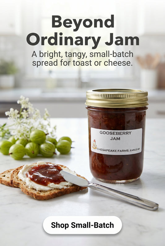 Mermelada artesanal de grosella orgánica de Arkansas – Untable ácido