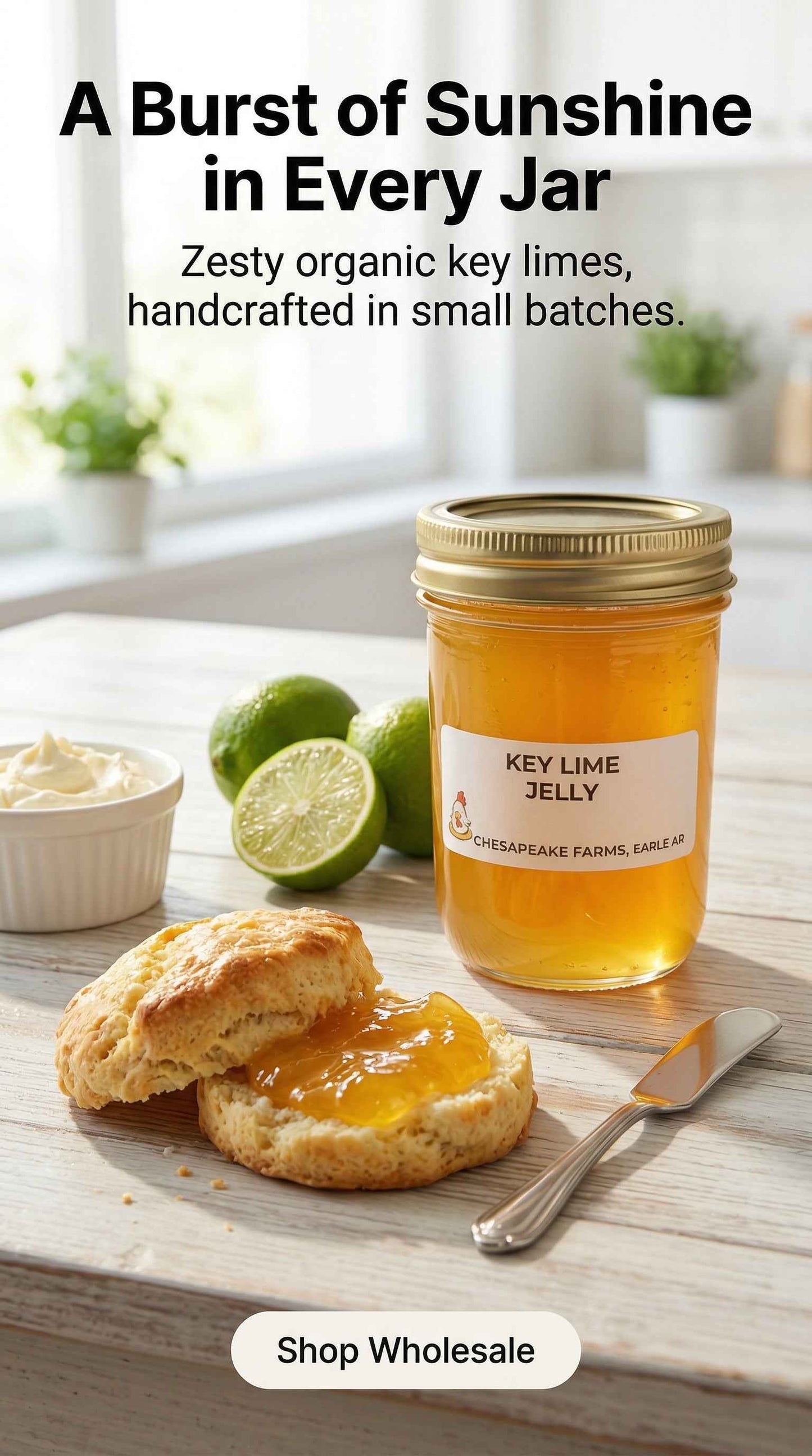 Organic Key Lime Jelly – Small‑Batch Bright Citrus Spread