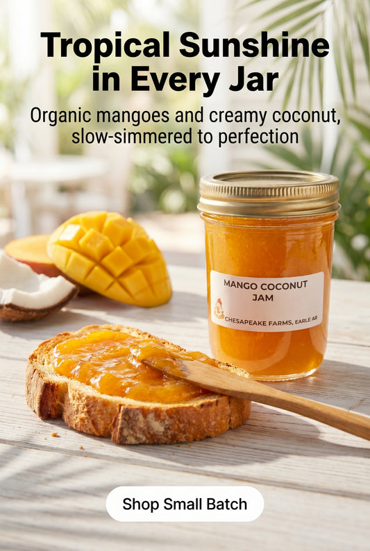 Organic Mango Coconut Jam – Handmade Small Batch Tropical