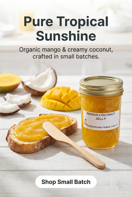 Gelatina Orgánica de Mango y Coco – Hecha a Mano en Pequeñas Cantidades Tropical