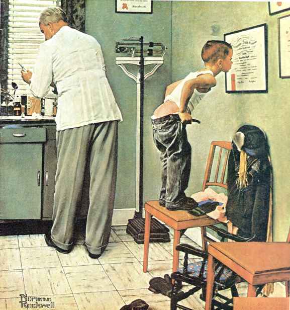 Before The Shot 1958 - Norman Rockwell Print - Heavy Cardstock - Matte Print