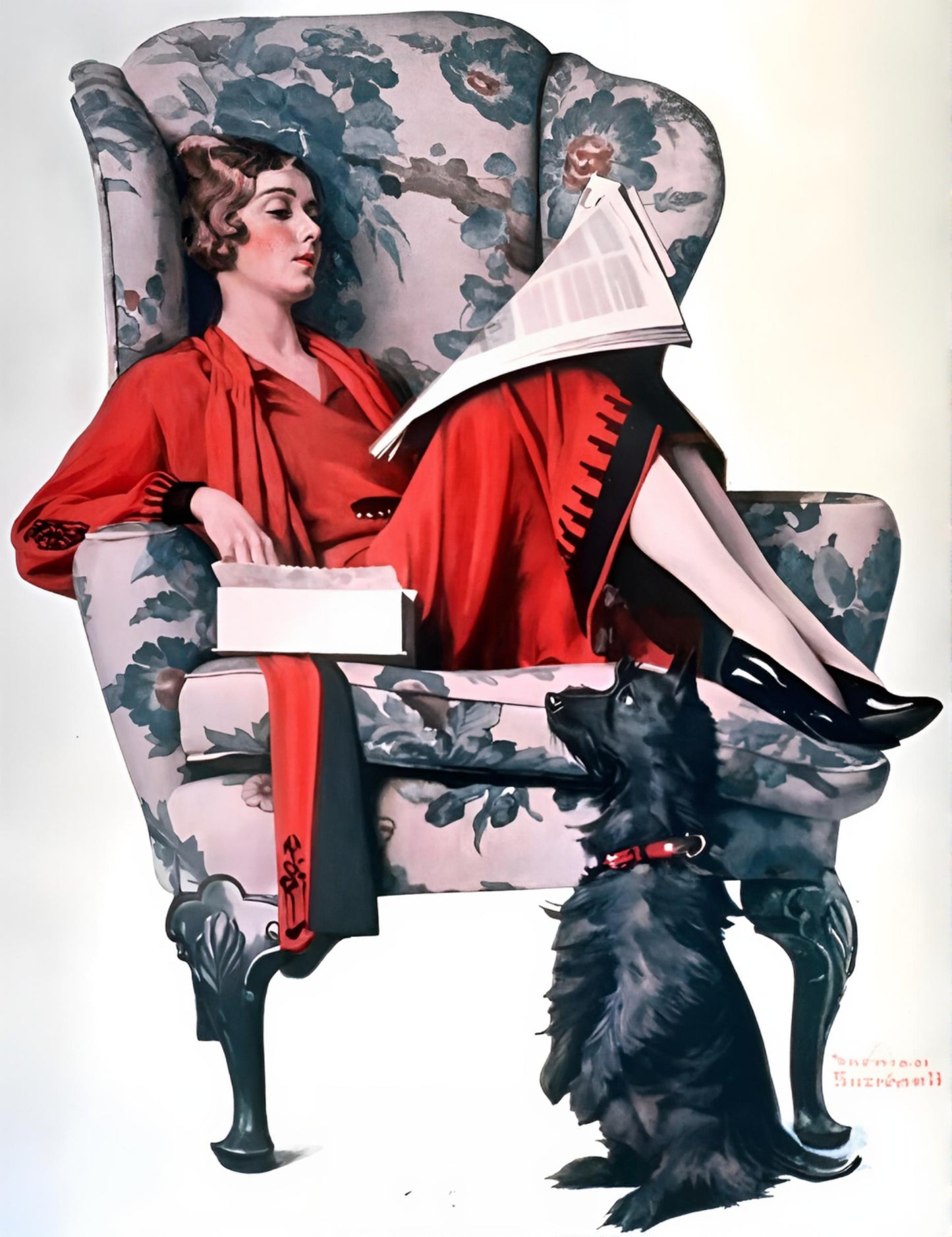 Begging 1920 - Norman Rockwell Print - Heavy Cardstock - Matte Print