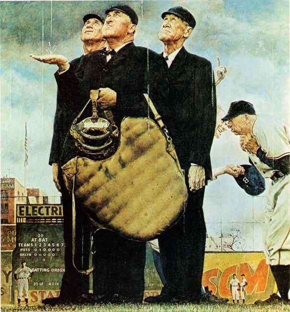 Bottom Of The Sixth 1949 - Norman Rockwell Print - Heavy Cardstock - Matte Print