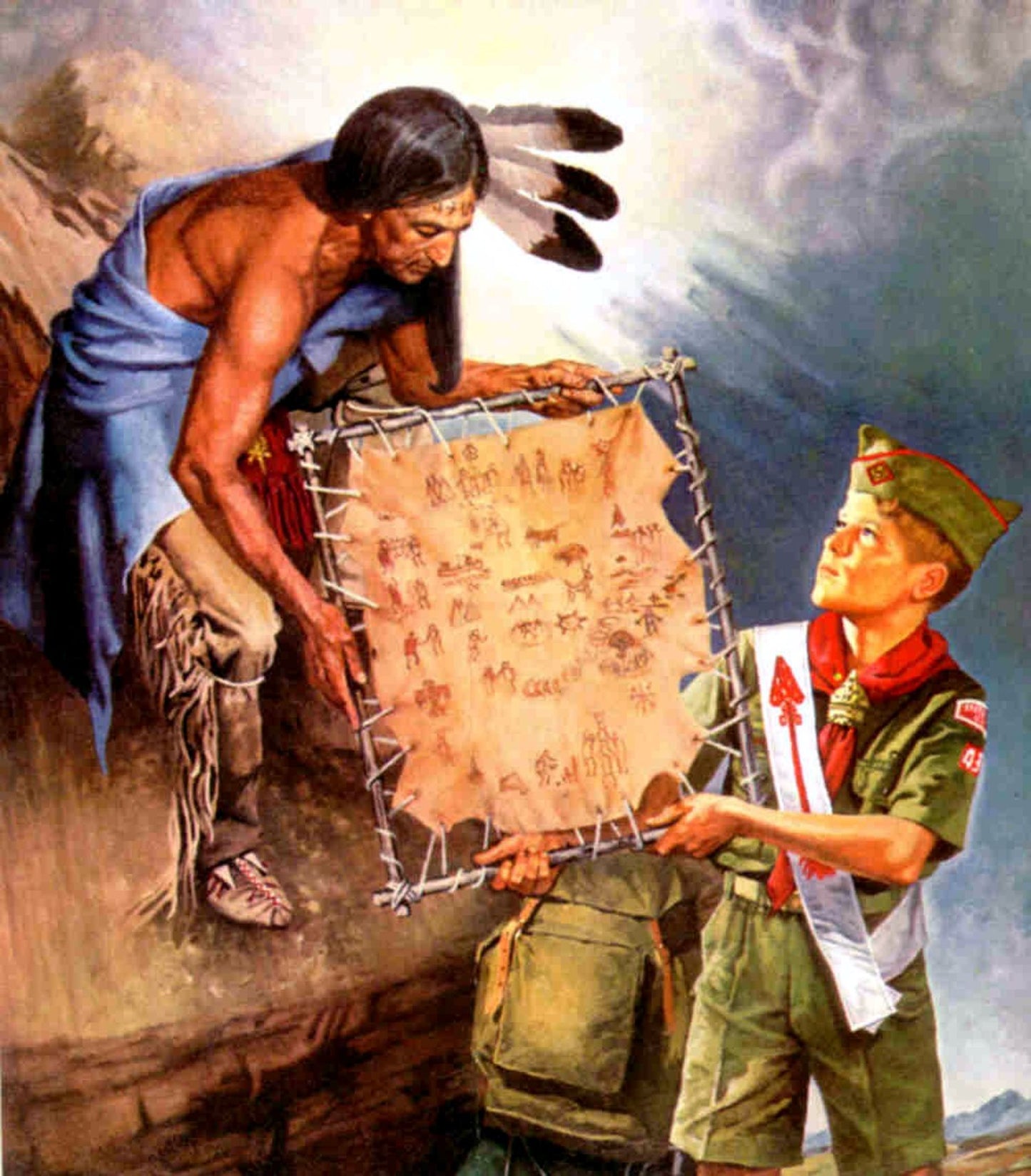 Higher Vision 1937 - Boy Scout - Norman Rockwell Print - Heavy Cardstock - Matte Print