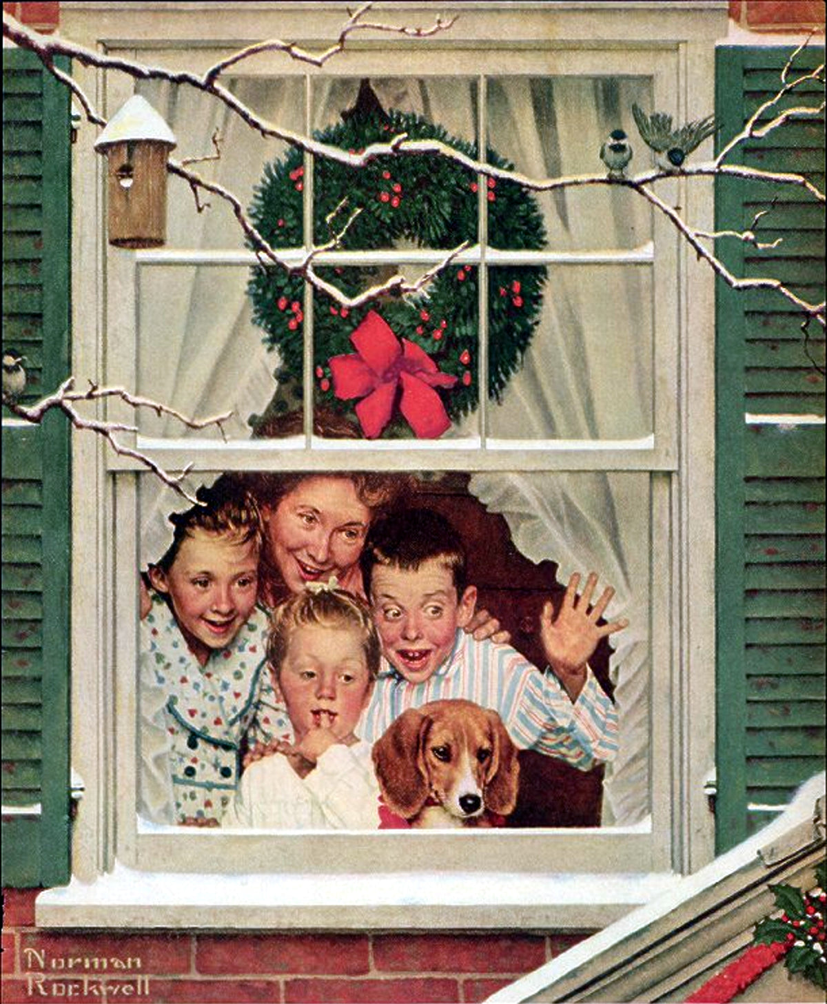 Oh Boy, It's Pop With A New Plymouth 1951 - Norman Rockwell Print - Heavy Cardstock - Matte Print