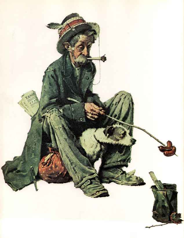Dining Out 1924 - Norman Rockwell Print - Heavy Cardstock - Matte Print