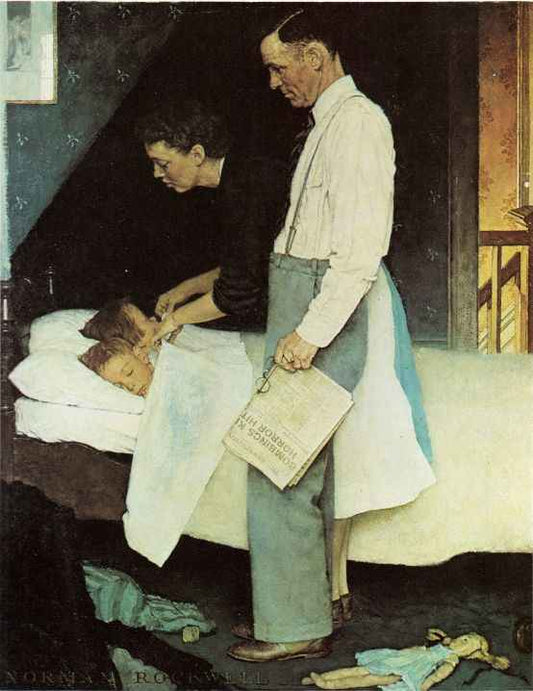Freedom From Fear 1943 - Norman Rockwell Print - Heavy Cardstock - Matte Print