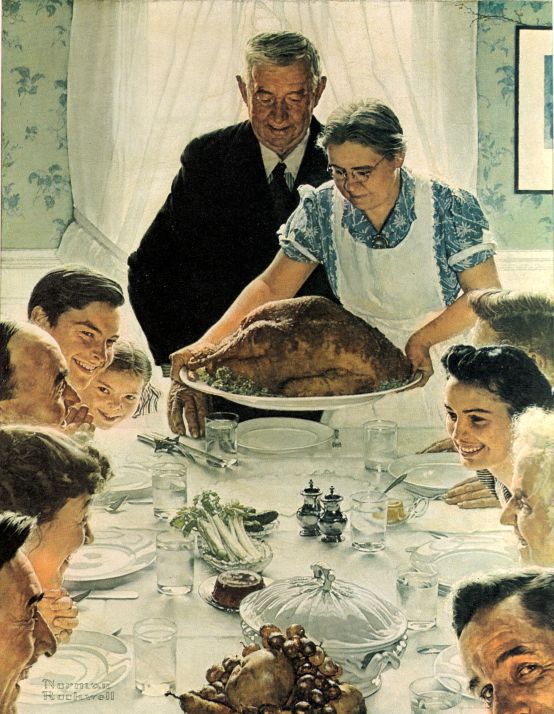 Freedom From Want 1943 - Norman Rockwell Print - Heavy Cardstock - Matte Print