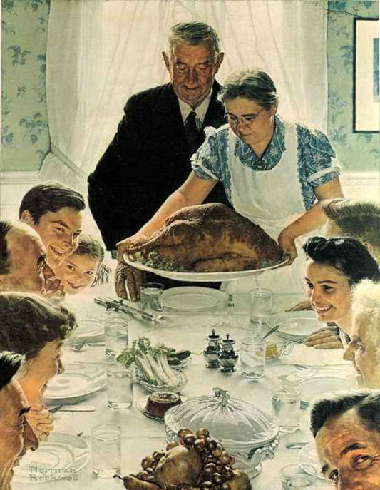 Freedom From Want 1943 - Norman Rockwell Print - Heavy Cardstock - Matte Print