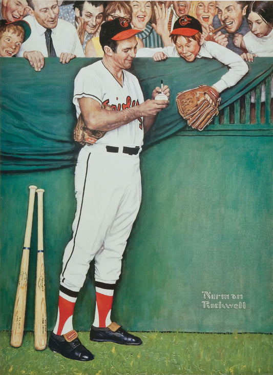 Gee, Thanks, Brooks 1971 - Norman Rockwell Print - Heavy Cardstock - Matte Print