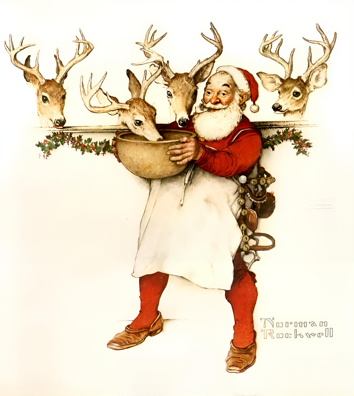 Christmas & Holiday Classics Lot of 24 Prints – Christmas Trio, Discovery, Gramps & Snowman, and A Drum for Tommy - Norman Rockwell Print - Heavy Cardstock - Matte Print