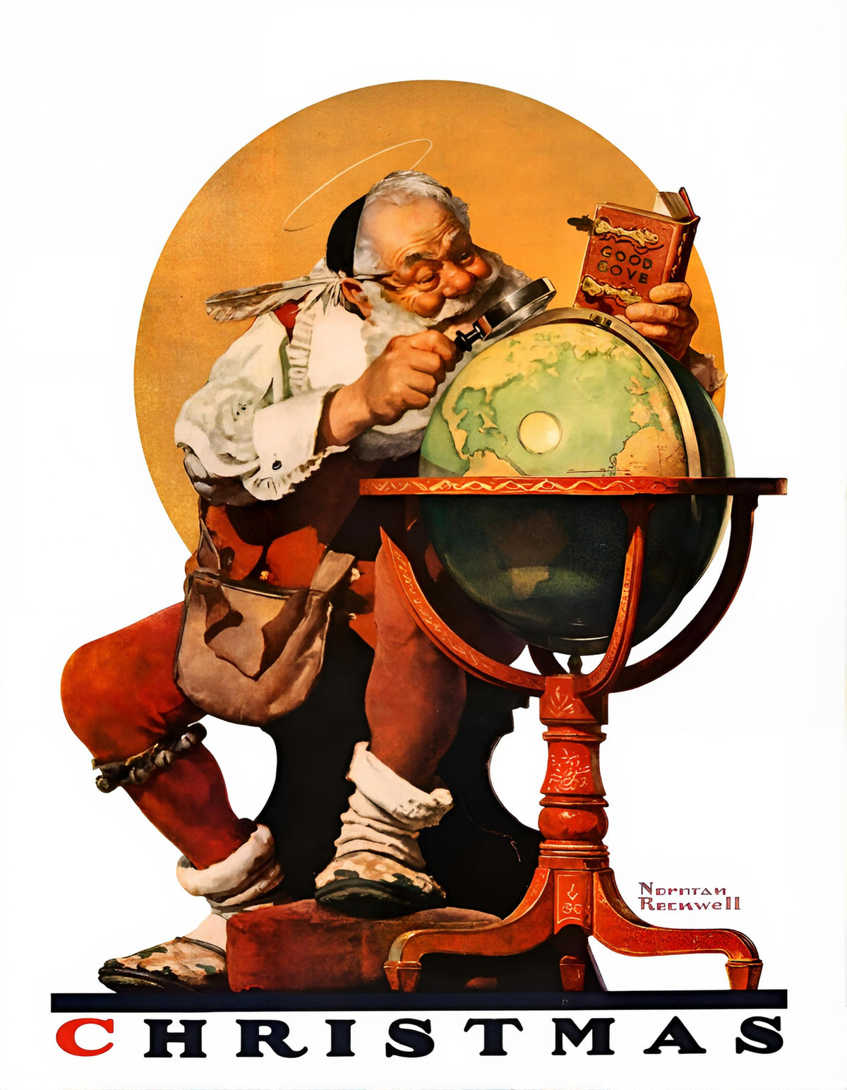 Christmas & Holiday Classics Lot of 24 Prints – Christmas Trio, Discovery, Gramps & Snowman, and A Drum for Tommy - Norman Rockwell Print - Heavy Cardstock - Matte Print