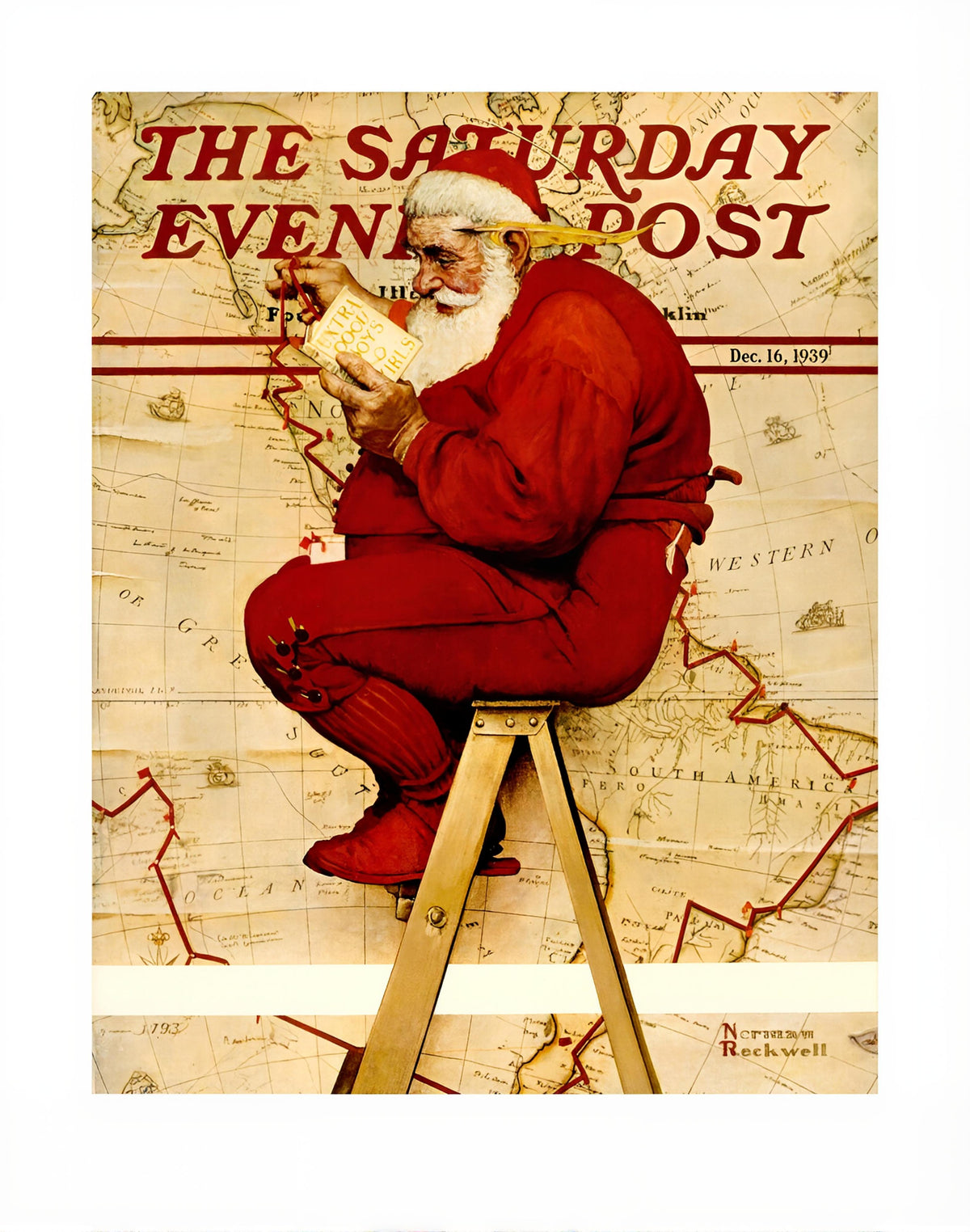 Christmas & Holiday Classics Lot of 24 Prints – Christmas Trio, Discovery, Gramps & Snowman, and A Drum for Tommy - Norman Rockwell Print - Heavy Cardstock - Matte Print