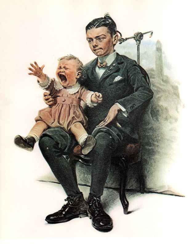 Sitting For A Portrait 1921 - Norman Rockwell Print - Heavy Cardstock - Matte Print