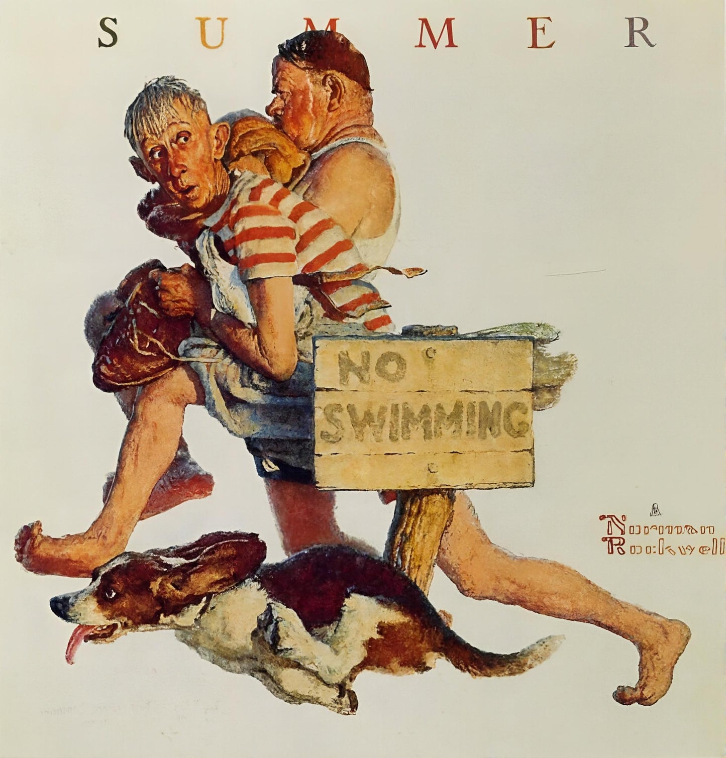 Summer 1921 - Norman Rockwell Print - Heavy Cardstock - Matte Print