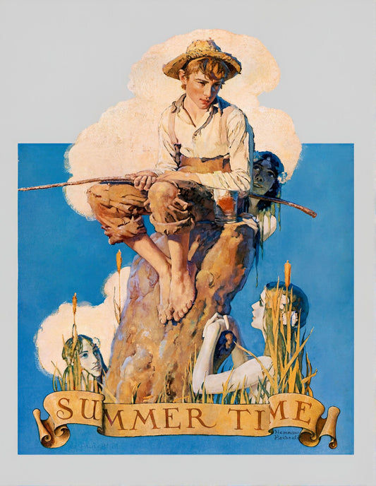 Summertime 1938 - Norman Rockwell Print - Heavy Cardstock - Matte Print