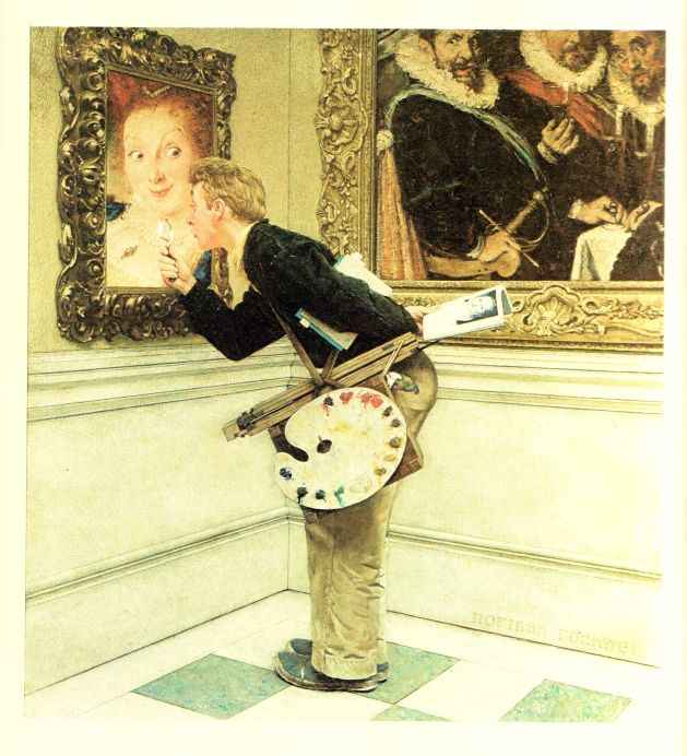 The Critic 1955 - Norman Rockwell Print - Heavy Cardstock - Matte Print