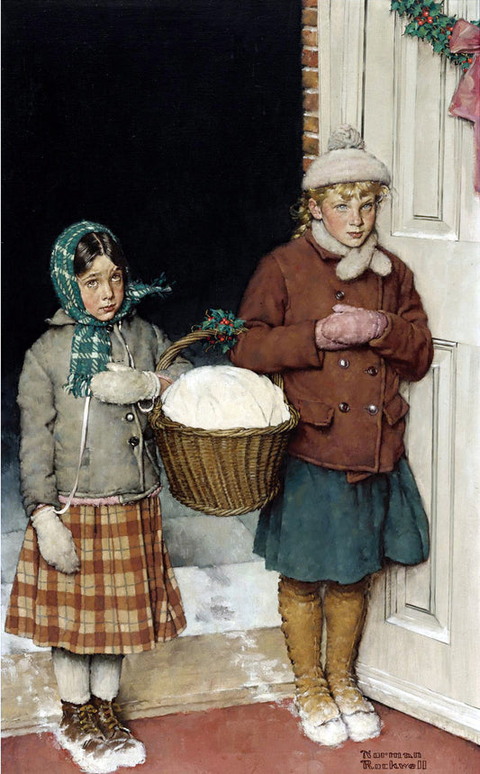 The Story of Christmas 1921 Norman Rockwell Print - Heavy Cardstock - Matte Print
