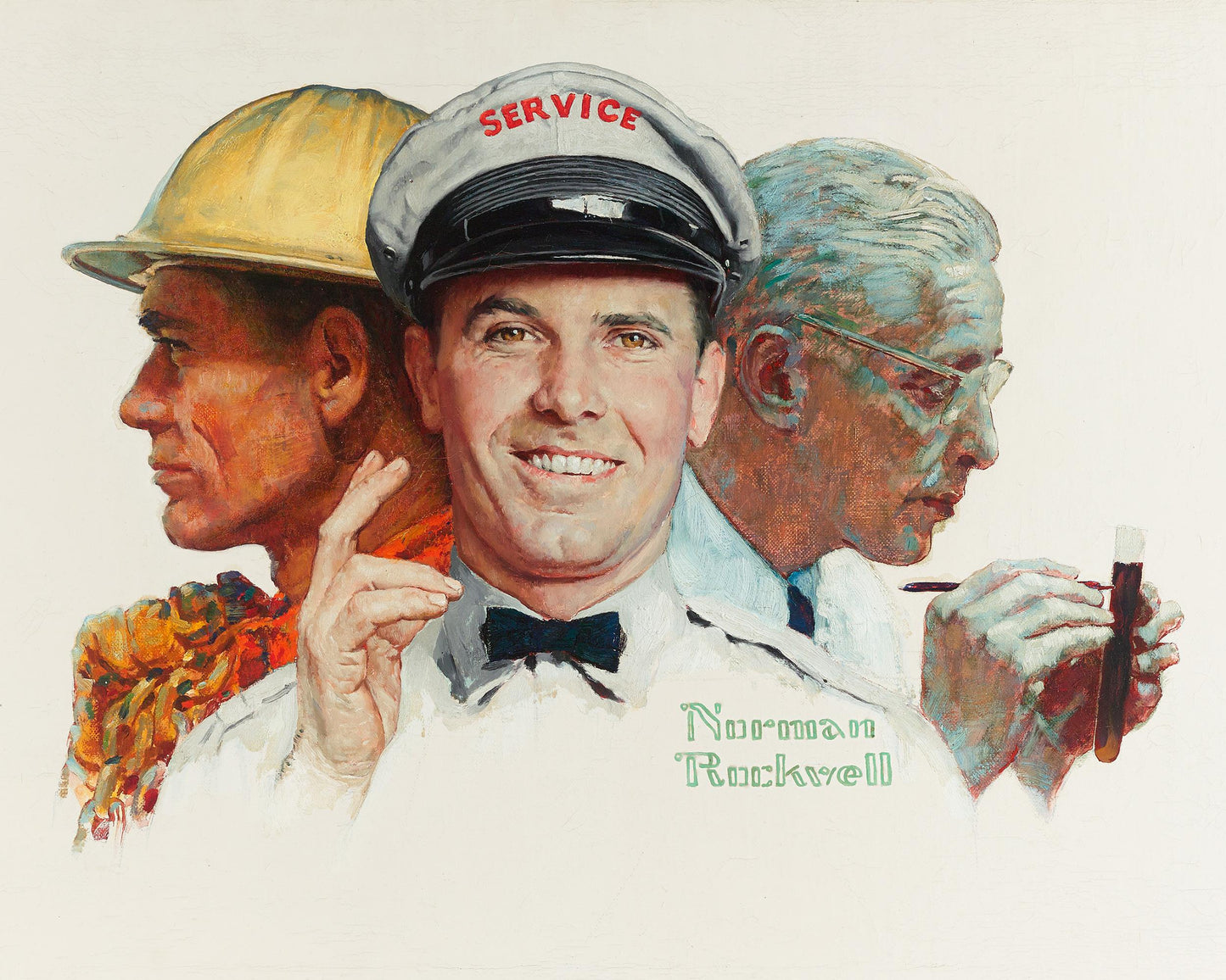 We All Have Our Jobs 1960 - Norman Rockwell Print - Heavy Cardstock - Matte Print