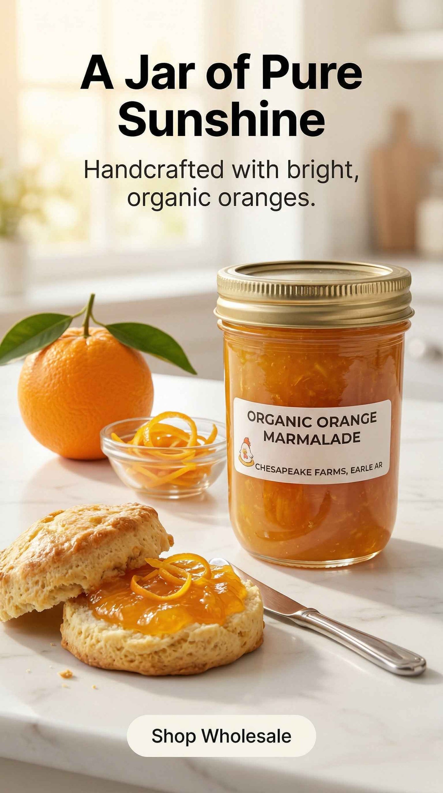 Organic Orange Marmalade – Bright, Zesty, and Sunshine‑Sweet