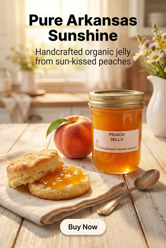 Organic Arkansas Peach Jelly – Small‑Batch Golden Spread
