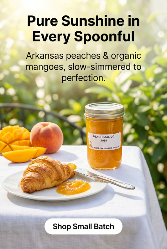 Jalea de durazno y mango – Cultivado en Arkansas, mango orgánico