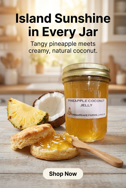 Arkansas‑Made Pineapple Coconut Gourmet Jelly