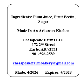 Mermelada de ciruela – Pequeñas cantidades, hecha en Arkansas, fruta orgánica