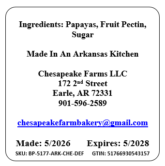 Arkansas‑Made Organic Papaya Gourmet Spread