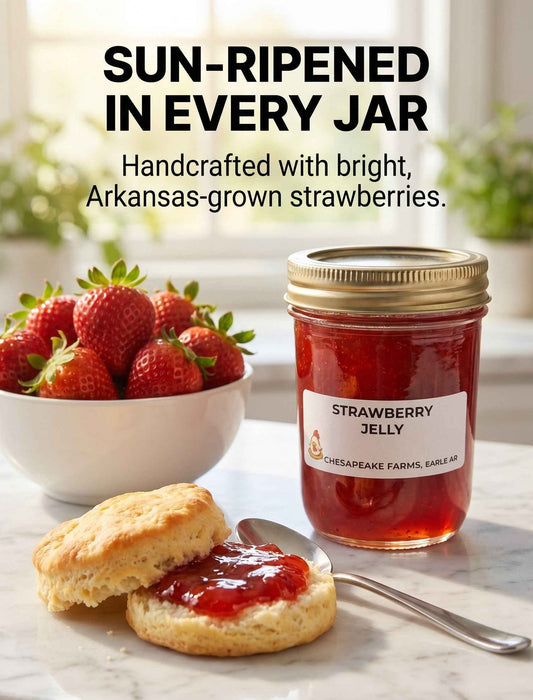 Small‑Batch Strawberry Jelly – Sweet & Sun‑Ripened