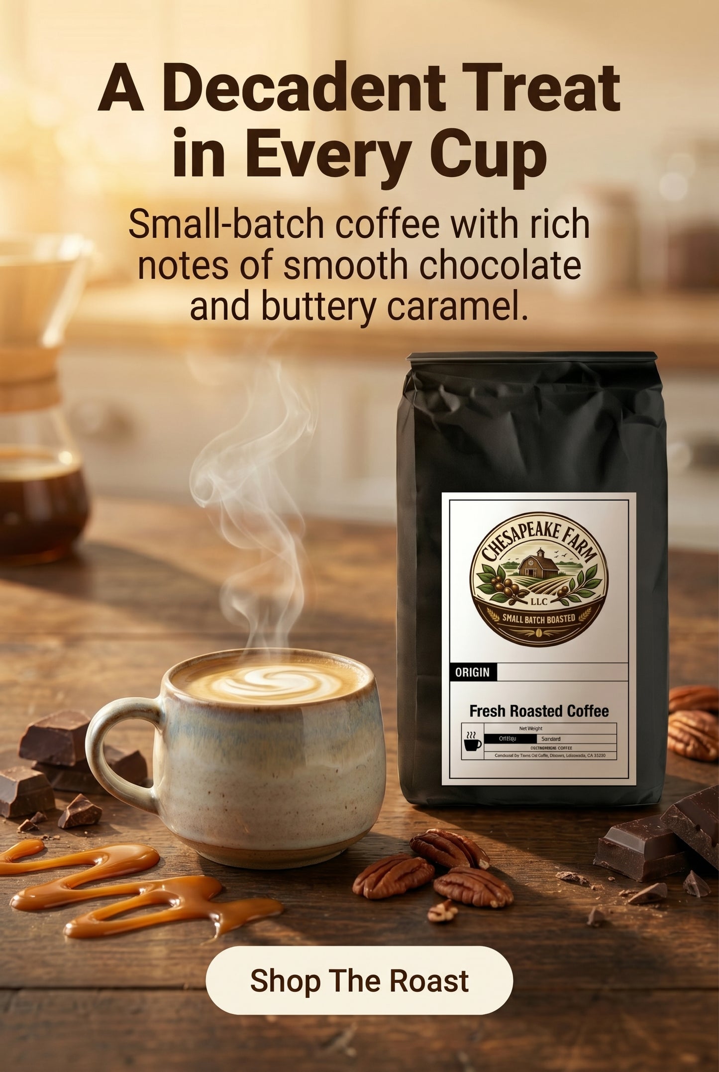 Turtle Coffee – Tostado Artesanal de Chocolate y Caramelo