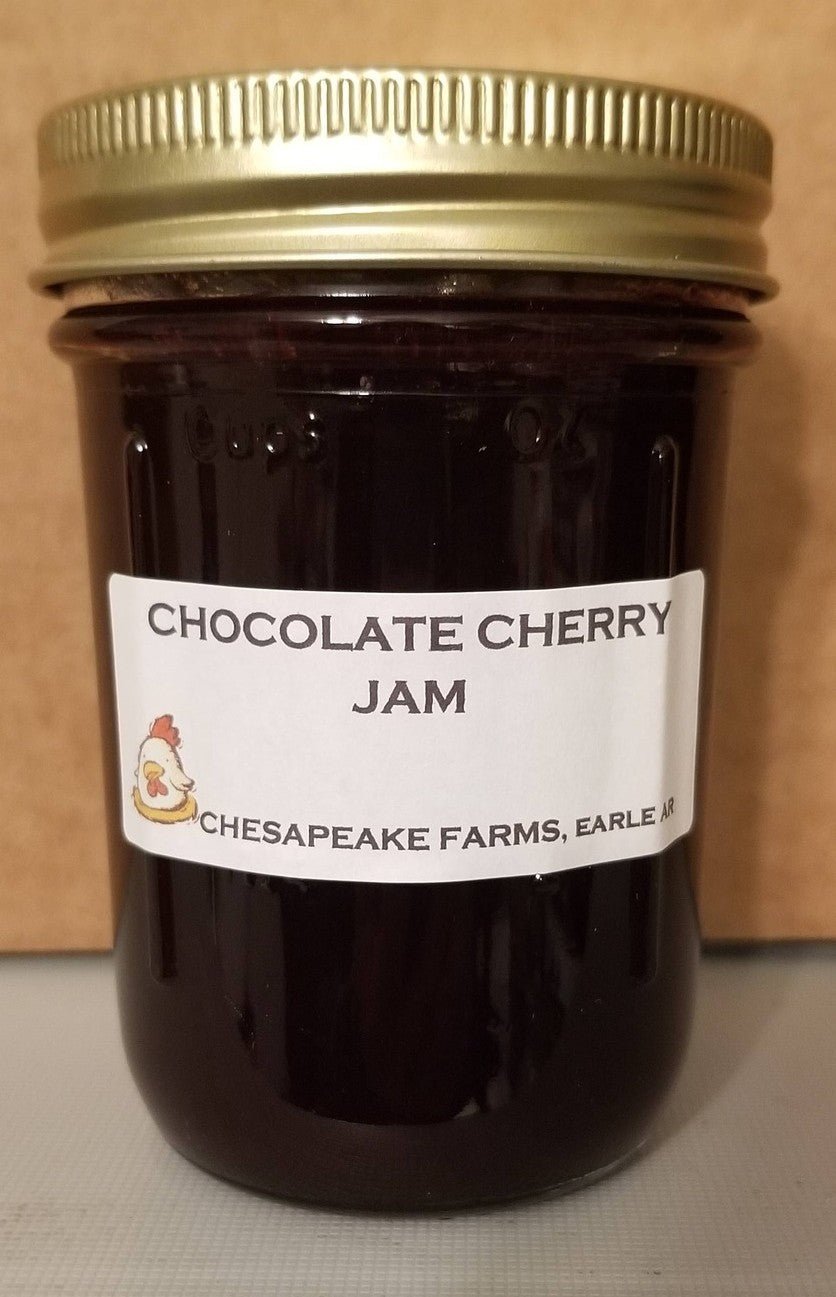 Arkansas Cherry & Mexican Chocolate Jam – 8 oz Small‑Batch Artisan Spread - Chesapeake Farms LLC - Gourmet Jams/Jellies & Coffee - Original Artworks - Antiques
