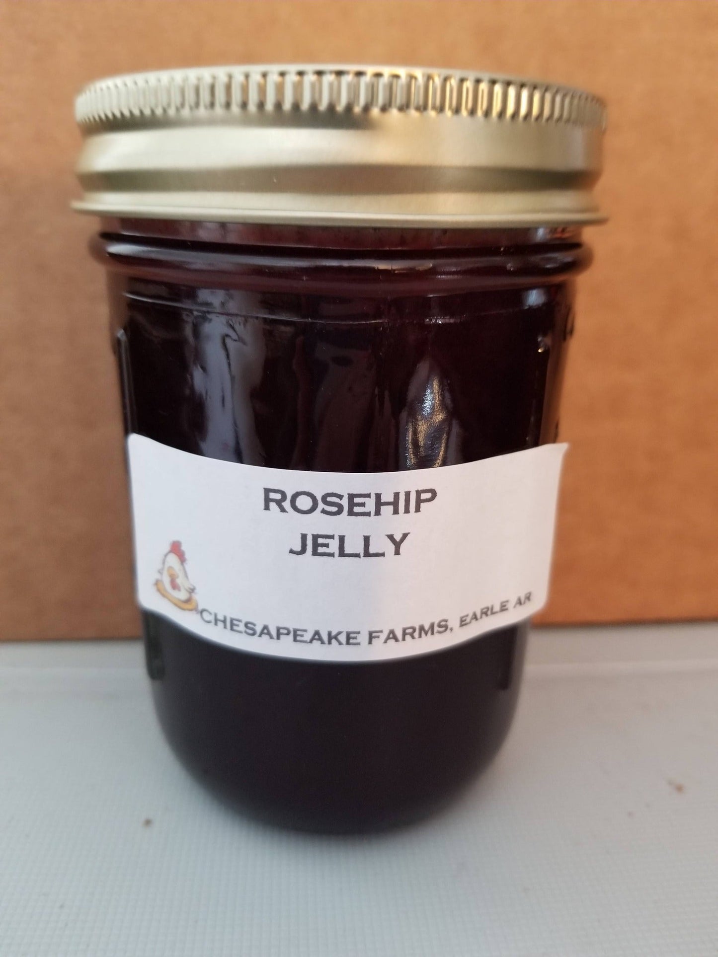 Arkansas - Grown Rose Hip Jelly – 8 oz Organic Jar | Small - Batch Gift from the Del - Chesapeake Farms LLC - Gourmet Jams/Jellies & Coffee - Original Artworks - Antiques