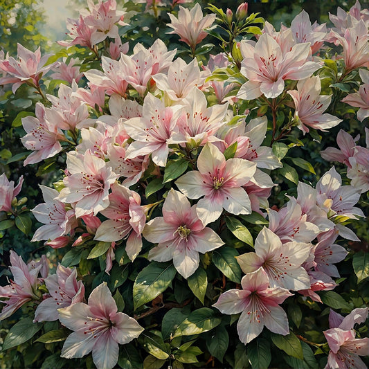 Blooming Azalea Pink Flowers In Watercolors Digital Wall Art – Instant Download - Chesapeake Farms LLC - Gourmet Jams/Jellies & Coffee - Original Artworks - Antiques