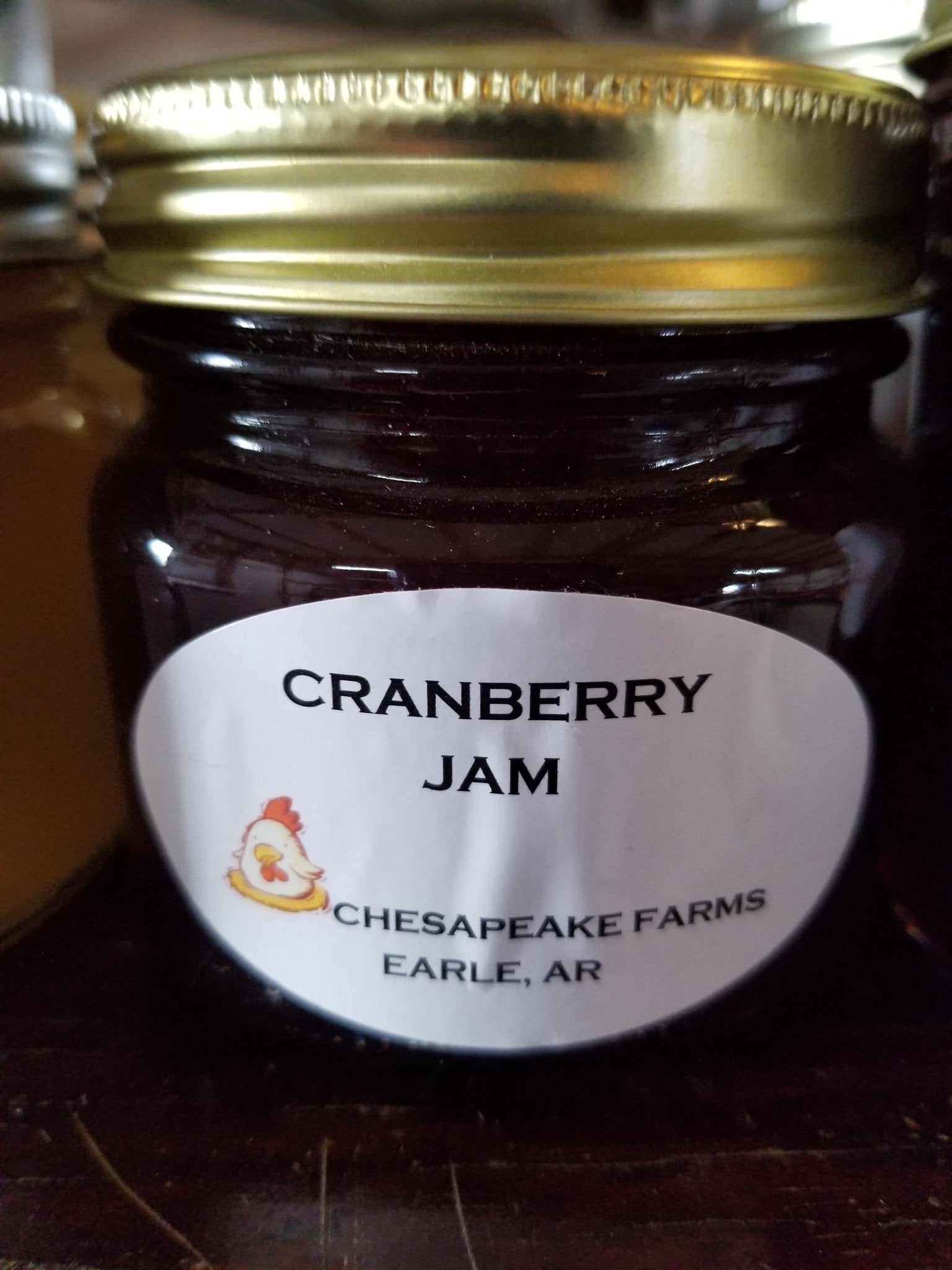 Cranberry Jam – 8 oz Jar – Organically Sourced – Small Batch – Holiday - Ready Gif - Chesapeake Farms LLC - Gourmet Jams/Jellies & Coffee - Original Artworks - Antiques