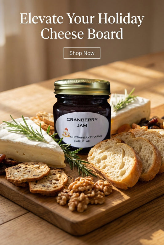 Cranberry Jam – 8 oz Jar – Organically Sourced – Small Batch – Holiday - Ready Gif - Chesapeake Farms LLC - Gourmet Jams/Jellies & Coffee - Original Artworks - Antiques