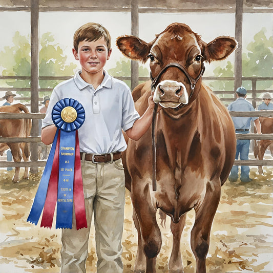 Dairy Showman Champion - Digital Wall Art – Instant Download - Chesapeake Farms LLC - Gourmet Jams/Jellies & Coffee - Original Artworks - Antiques