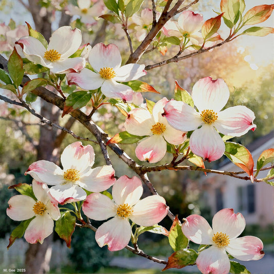 Dogwood Blossoms Study A In Watercolors Digital Wall Art – Instant Download - Chesapeake Farms LLC - Gourmet Jams/Jellies & Coffee - Original Artworks - Antiques