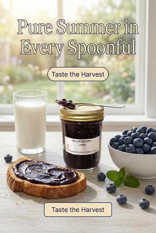 Handcrafted Blueberry Jam – Local Arkansas Fruit, Artisan - Chesapeake Farms LLC - Gourmet Jams/Jellies & Coffee - Original Artworks - Antiques