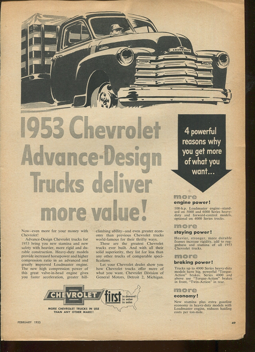 Antique Chevrolet Automobile Advertisements – 80 Original Print Ads, 1924–1992 – Cars, Trucks, WWII, Soap Box Derby & Classic Models